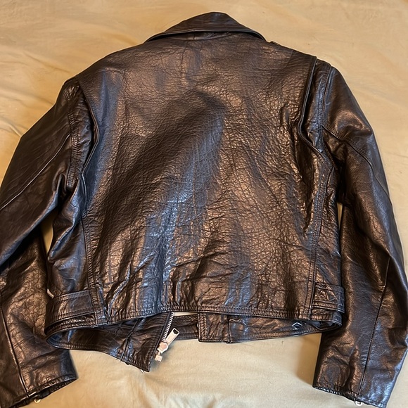 Genuine leather biker jacket XL - Picture 4 of 4